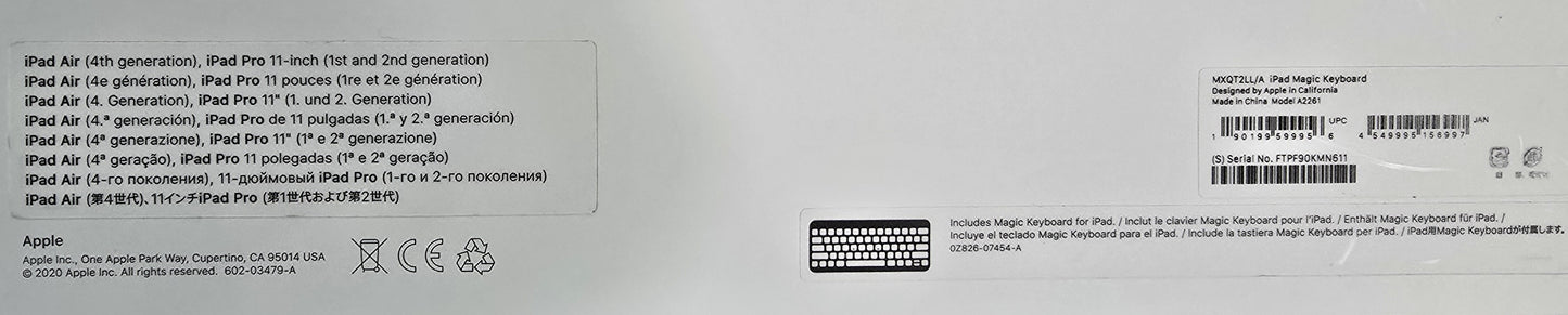 Apple iPad Magic Keyboard (Old Version)